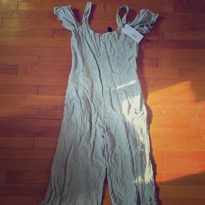 Linen Jumpsuit - gray color! Size S - never worn